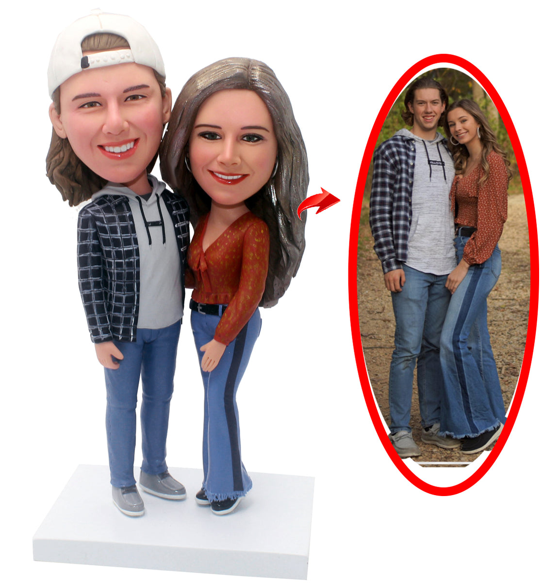 Custom Couple Bobbleheads, Custom Bobblehead Of Yourself, Make Your Ow