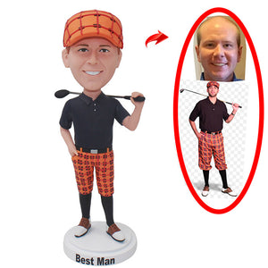Custom Golf Bobbleheads Best Gift For Golf Lovers, Custom Dolls For Golf Lovers - Abobblehead.com