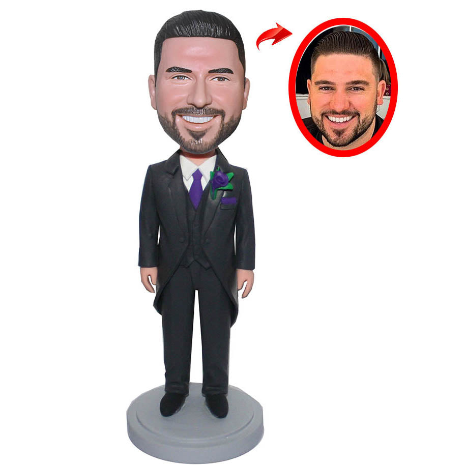 Custom Groom And Groomsman Bobbleheads Personalized Bobblehead