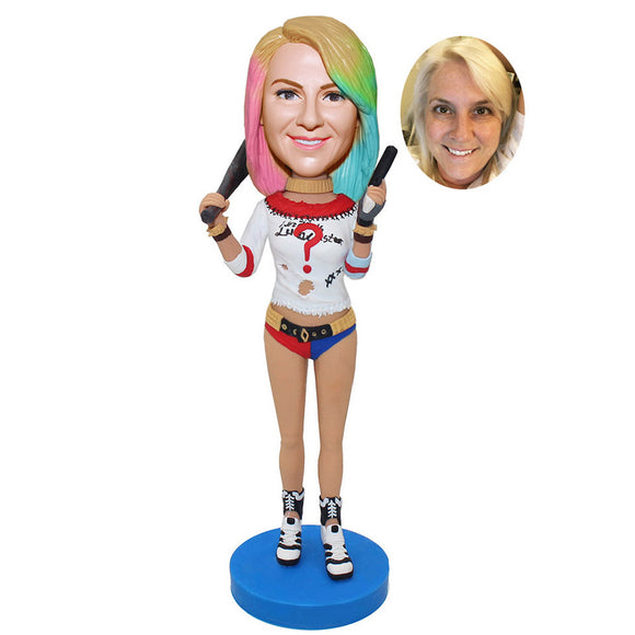 Custom Bobblehead Uicide Squad Doll, Personalized Suicide Squad Figurines For Girl - Abobblehead.com