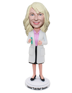 Personalized Bobbleheads Laboratories, Custom Female Nurse & Doctor Bobble Head Figurines - Abobblehead.com