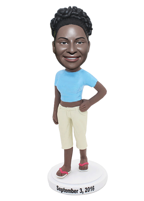 Custom Bobbleheads Black Woman, Best Custom Bobblehead Black People - Abobblehead.com