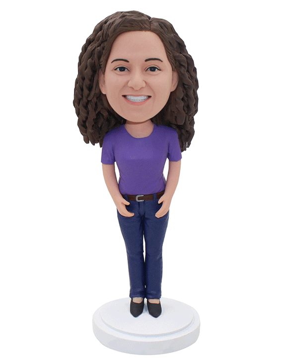 Personalized Girl Bobbleheads From Photo, Best Bobble Head Design - Abobblehead.com