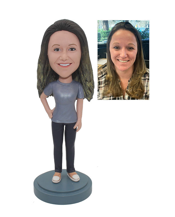 Cheap Personalized Custom Made Bobblehead For Women Free Shipping - Abobblehead.com
