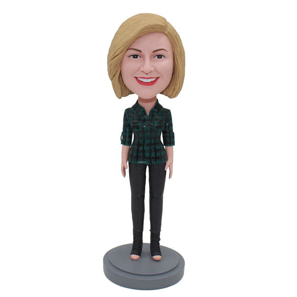 Custom Bobblehead Best Birthday Gifts New Girlfriend Great Gift Idea For Colleagues, Friends, Family - Abobblehead.com