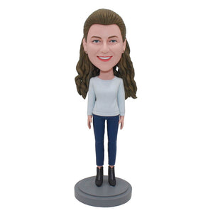 Custom Bobbleheads Best Gift For A Girl Friend Who Has Everything - Abobblehead.com