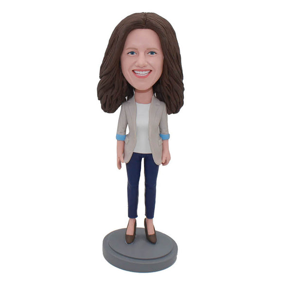 Custom Bobbleheads Doll That Look Like You, Funny Gifts To Give Your Girlfriend - Abobblehead.com