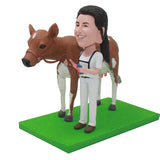 Custom Horse Bobbleheads Doll, Personalized Gifts for Women Who Love Horses - Abobblehead.com