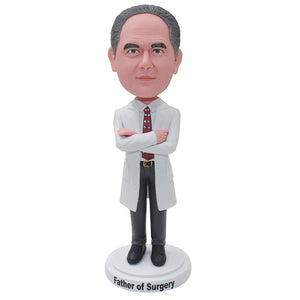 Personalized Man Doctor Bobblehead Statues, Custom Medical Doctor Bobblehead Figurines - Abobblehead.com