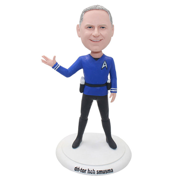 Custom Policemen Bobblehead Made Of Yourself, Personalized Agent Bubble Head From Photos - Abobblehead.com