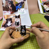Custom 1 Pet Figurine, Custom Pet Figurines For Dogs, Bobblehead Dog, Bobblehead Cat, Pet Bobble Head, Wedding Cake Topper Pets