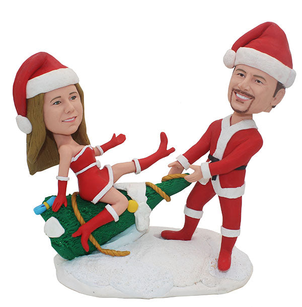 Christmas Bobblehead Decoration - Personalized Holiday main image 1