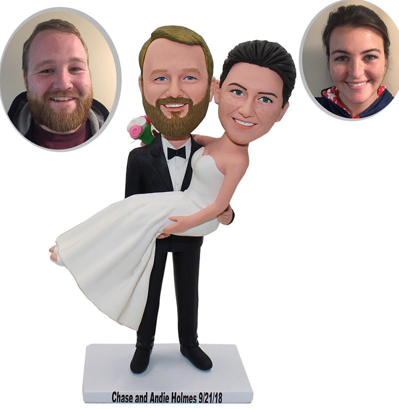 Personalized Bride and Groom Cake Topper, Custom Wedding Cake Toppers ...
