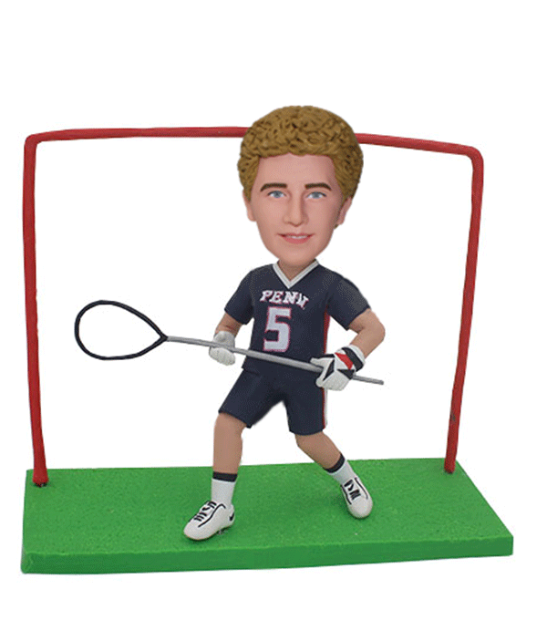 Happy Male Tennis Player Custom Bobbleheads main image 0