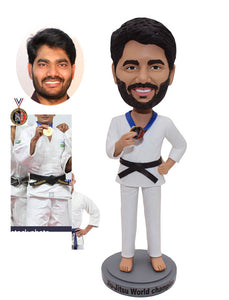 Custom Bobblehead Taekwondo, Personalized Kongfu Bobblehead - Abobblehead.com
