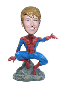 Spiderman Bobble Head Custom From Your Photo, Customized Spiderman Bobblehead - Abobblehead.com