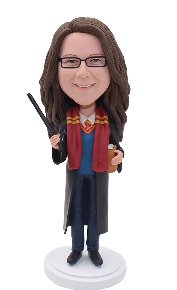 Custom Harry Potte Hermione Jean Granger Bobblehead, Harry Potter Bobbleheads - Abobblehead.com