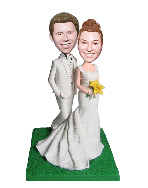 Custom Wedding Cake toppers Bobbleheads, Personalized Cake Toppers Figurines - Abobblehead.com