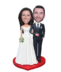 Wedding Bobblehead Cake Toppers, Personalized Cake Toppers For Weddings - Abobblehead.com