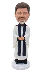 Personalized Priest Bobblehead, Custom Bobblehead Clergy Doll - Abobblehead.com